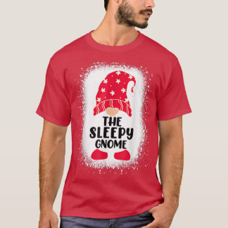 Bleken van de slapy gnome Matching Family Christma T-shirt