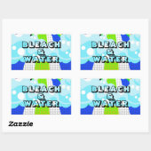 BLEKEN & WATER RECHTHOEKIGE STICKER (Vel)