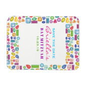 BLEMEN Gemstone Bat Mitzvah Save the Date Magneet (Horizontaal)