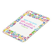 BLEMEN Gemstone Bat Mitzvah Save the Date Magneet (Linkerzijde)
