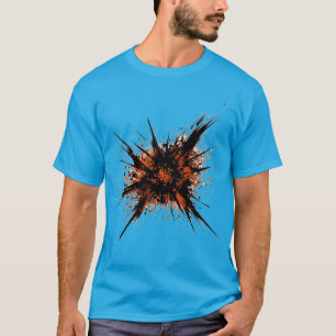 Blended pastelkleur Wash Art T-shirt