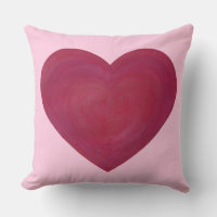 Blended Red en Pink Frosty Look Hart Kussens