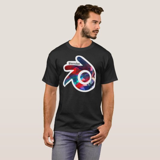 Blender Logo (with white outline) Essential T-Shir T-shirt (Voorkant volledig)