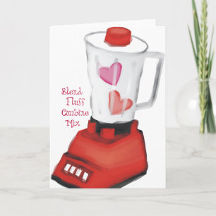 Blender smoothie van liefde harten Valentijnsdag Feestdagen Kaart