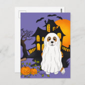 Blenheim Cavalier Ghost Halloween Briefkaart (Voorkant / Achterkant)
