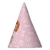 Blenheim Cavalier King Charles Spaniel Birthday Feesthoedjes (Rechts)