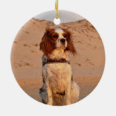 Blenheim Cavalier King Charles Spaniel Dog Keramisch Ornament (Achterkant)