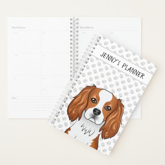 Blenheim Cavalier King Charles Spaniel Dog & Title Planner (Display)
