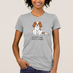 Blenheim Cavalier King Charles Spaniel Hond & Teks T-shirt