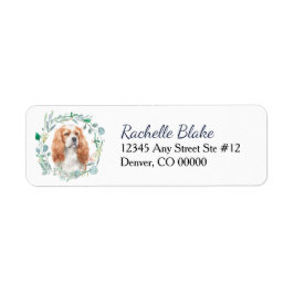 Blenheim Cavalier King Charles Spaniel Label