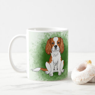 Blenheim Cavalier King Charles Spaniel Op Groen Koffiemok