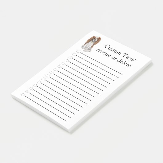 Blenheim Cavalier King Charles Spaniel Paper Post-it® Notes (Schuin)