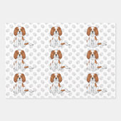 Blenheim Cavalier King Charles Spaniel Pattern Inpakpapier Vel (Voorkant 3)