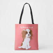 Blenheim Cavalier King Charles Spaniel Pink Draagtas (Voorkant)