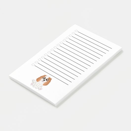 Blenheim Cavalier King Charles Spaniel Post-it® Notes (Schuin)