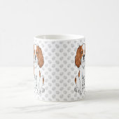 Blenheim Cavalier King Charles Spaniel & poten Koffiemok (Center)