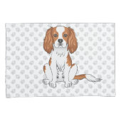 Blenheim Cavalier King Charles Spaniel & poten Kussensloop (Voorkant-Rechts)