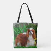 Blenheim Cavalier King Charles Spaniel Puppy Dog Draagtas (Achterkant)