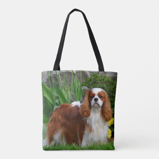 Blenheim Cavalier King Charles Spaniel Puppy Dog Draagtas (Achterkant)