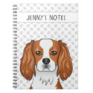 Blenheim Cavalier King Charles Spaniel & Tekst Notitieboek