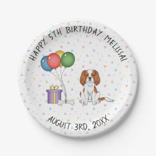 Blenheim Cavalier King Charles Spaniel - Verjaarda Papieren Bordje