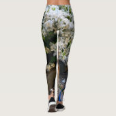 Blenheim Cavalier King Charles White Petals Leggings (Achterkant)