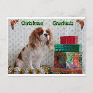 Blenheim Christmas Cavalier Feestdagenkaart