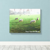 Blenheim Palace Schaap Canvas Afdruk (Insitu (Houten vloer))