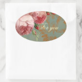 Blenheim Roos Voor u Ovale Sticker (Tas)