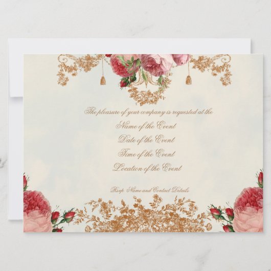 Blenheim Roos - Zomer Hemel Landschap Kaart (Achterkant)