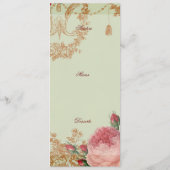 Blenheim Rose - Elegant Sage Green Menu (Dos)