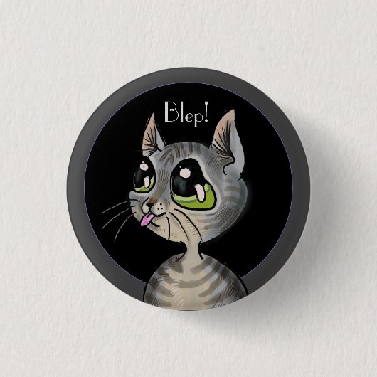Blep Cat Button (Voorkant)