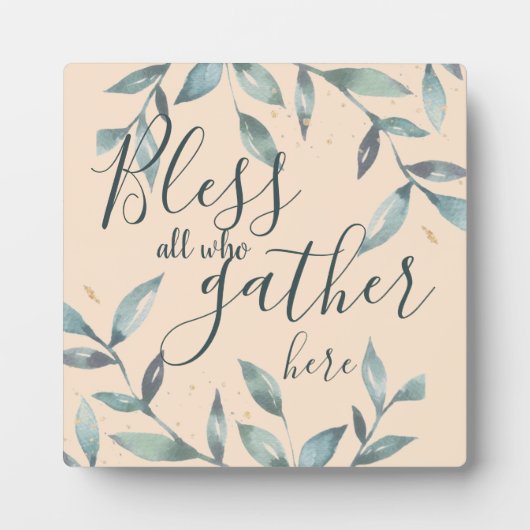 Bless all die hier samenkomen fotoplaat (Voorkant)