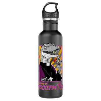 Bless by Velocipastor, Cool Dinosaur Parish Priest Waterfles