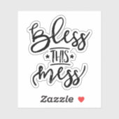 Bless Dit Mess Sticker (Vel)
