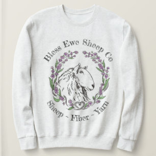 Bless Ewe Sheep Co. Lavender Sheep Logo T-Shirt