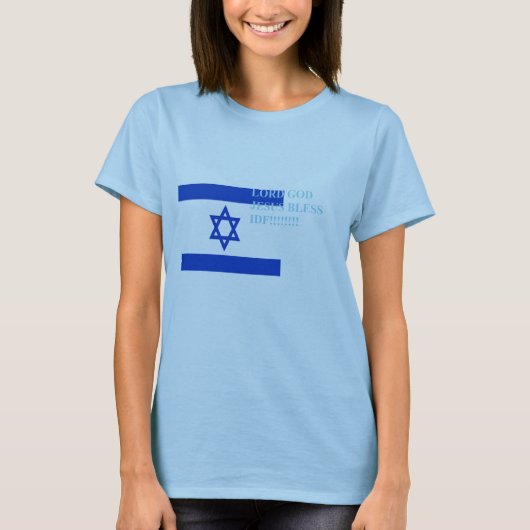 Bless Israel IDF T-shirt (Voorkant)