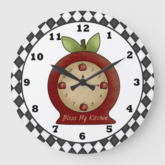 Bless My KItchen pomme horloge (Recto)