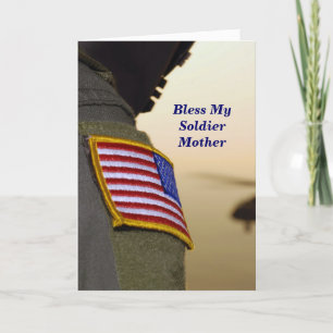 Bless My Soldier Moeder Gebedskaart Bedankkaart