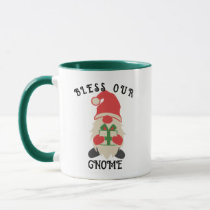 Bless Our Gnome Christmas Mug - Cadeau Personnalis