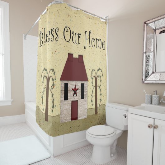 Bless Our Home Douche rideau (En situation)