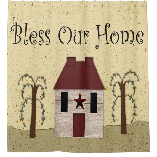 Bless Our Home Douche rideau (Devant)