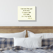 Bless the Lord Canvas Afdruk (Insitu (Slaapkamer))