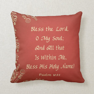 Bless the Lord Pillow Kussen