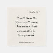 Bless The Lord Servetten (Voorkant)