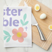Bless This Easter Table Floral Towel 2026 Theedoek (Quarter Fold)