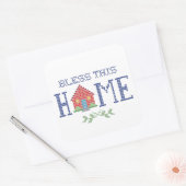 Bless this Home Carré Sticker (Enveloppe)