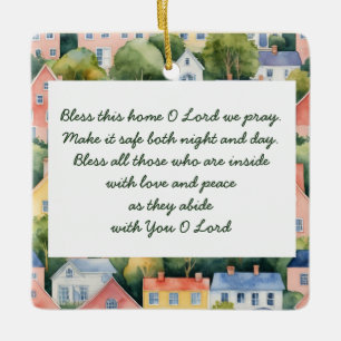 Bless this Home Gefeliciteerd met je nieuwe huis Keramisch Ornament