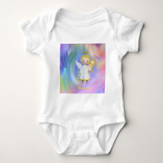 ´Bless You´ regenboog-witte baby bodysuit