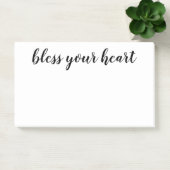 Bless Your Heart Zwarte Script Post-it® Notes (Kantoor)